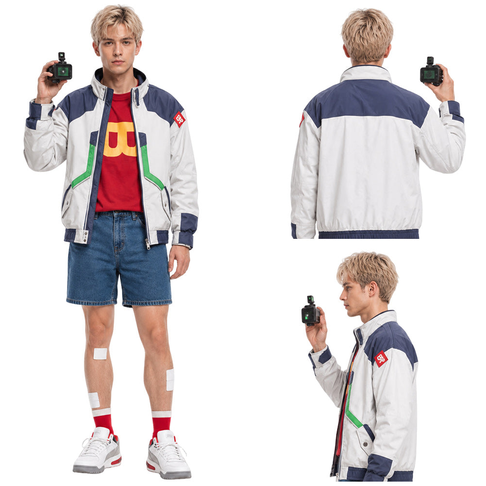 Roman Carax beige Kostüm Set Cyberpunk: Edgerunners 2 Roman Carax Cosplay Outfit