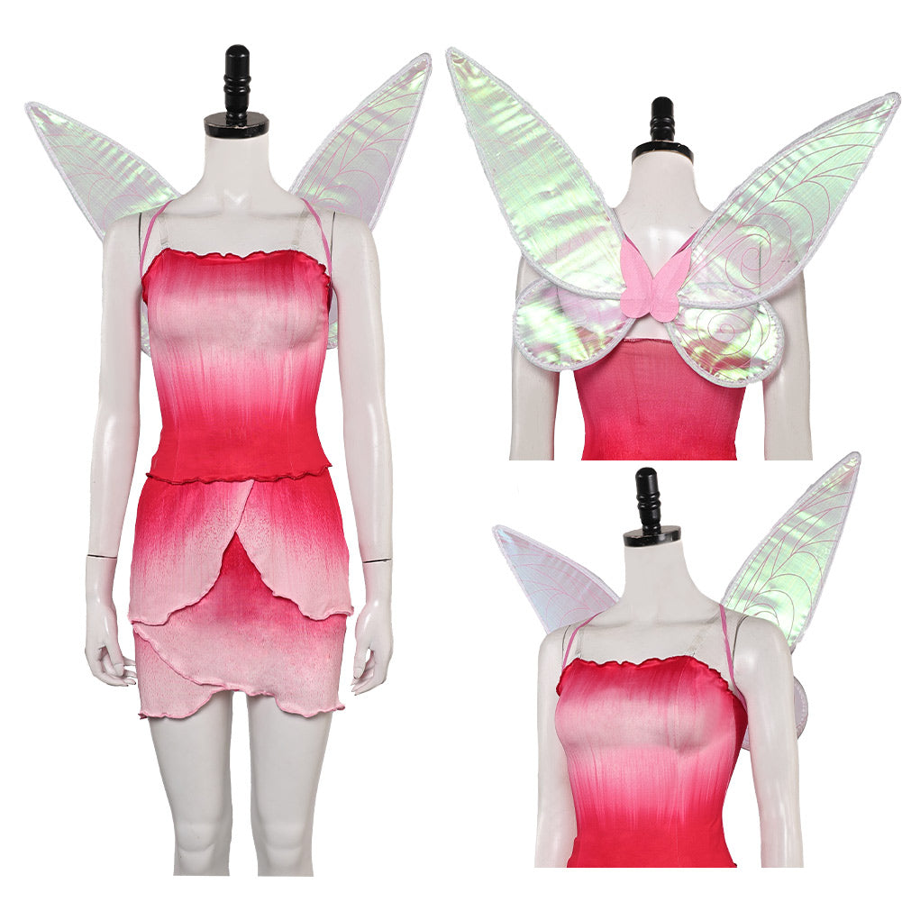 Rosetta Kleid Tinkerbell Rosetta rosa Cosplay Kostüm