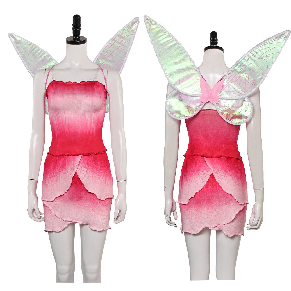 Rosetta Kleid Tinkerbell Rosetta rosa Cosplay Kostüm