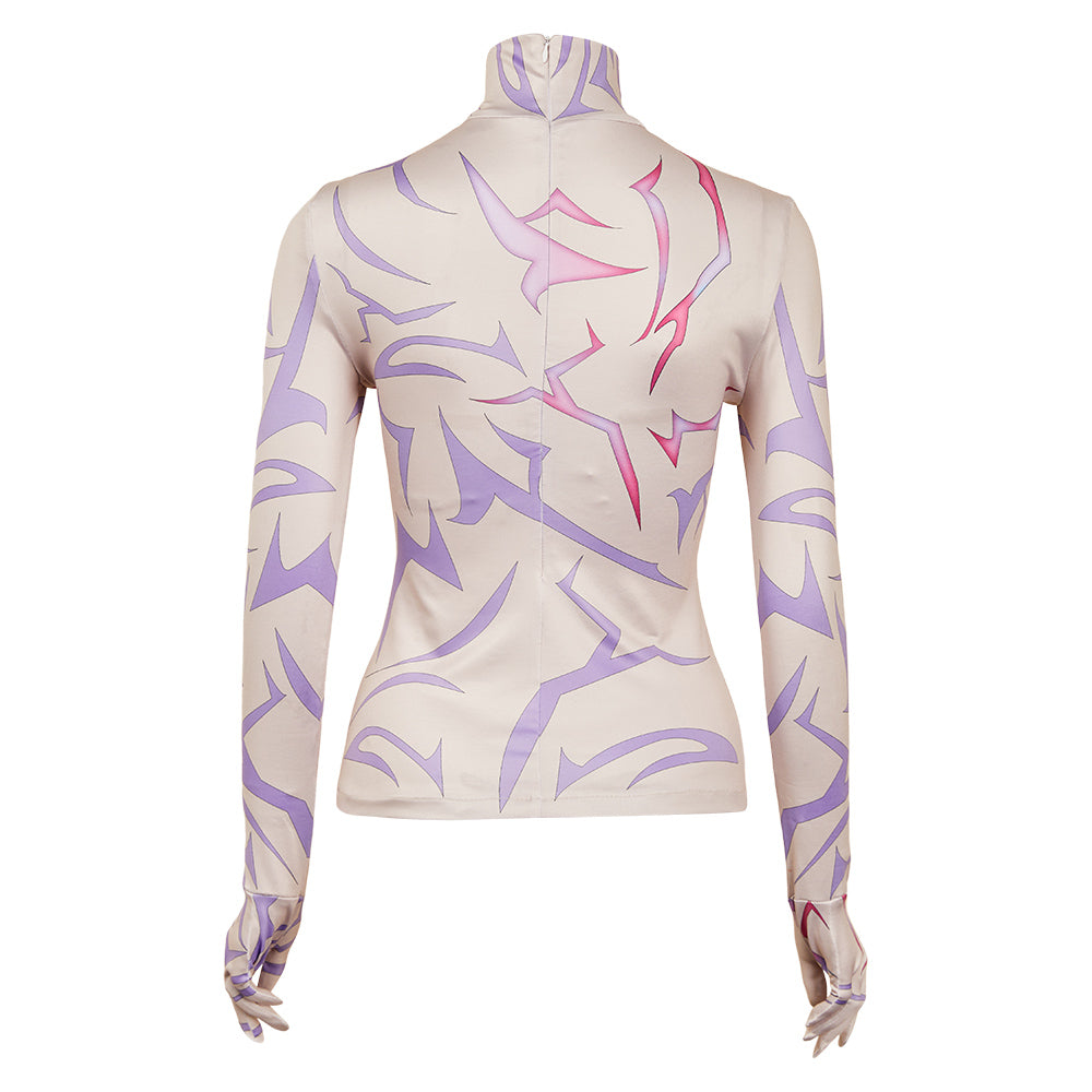 Rumi gedruckt Shirt KPOP Demon Hunters Rumi Cosplay Outfits