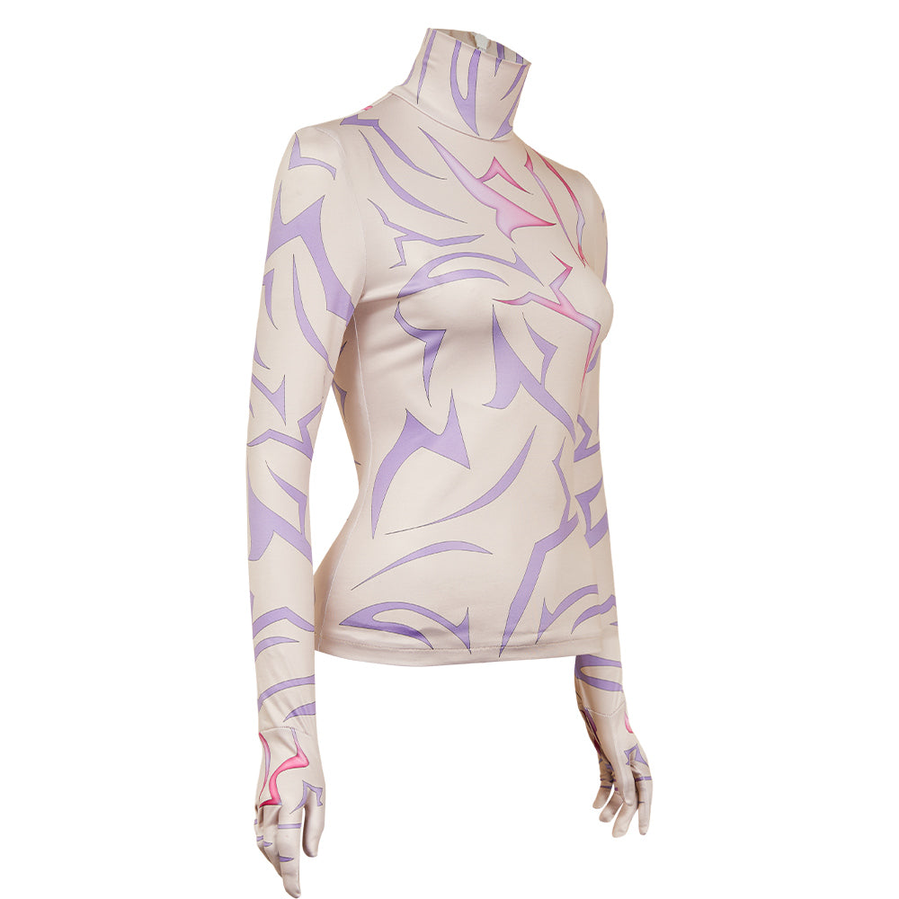 Rumi gedruckt Shirt KPOP Demon Hunters Rumi Cosplay Outfits