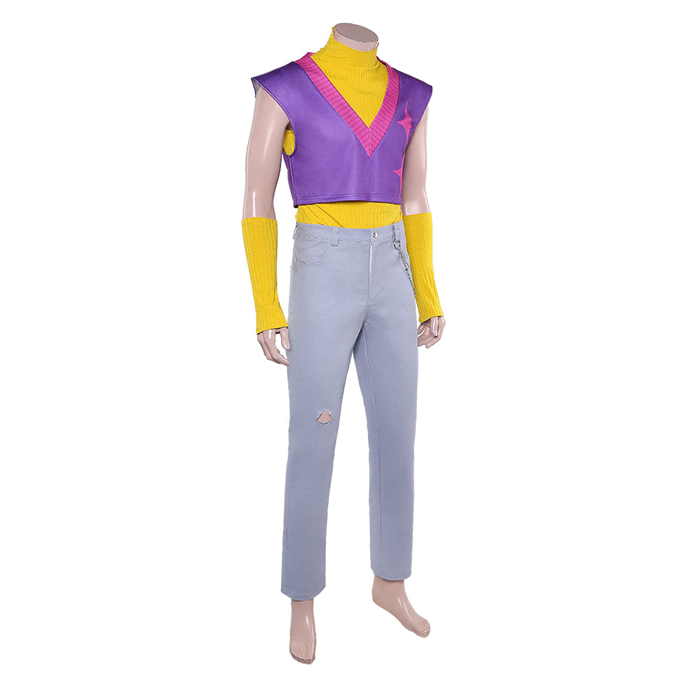 Saja Boys Mystery Saja lila Outfits Cosplay K-Pop: Demon Hunters Mystery Cosplay Kostüm
