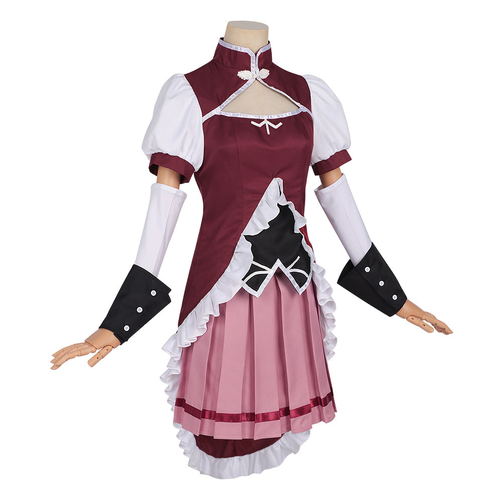 Sakura Kyōko rosa Kostüm Set Puella Magi Madoka Magica Sakura Kyōko Cosplay Outfit
