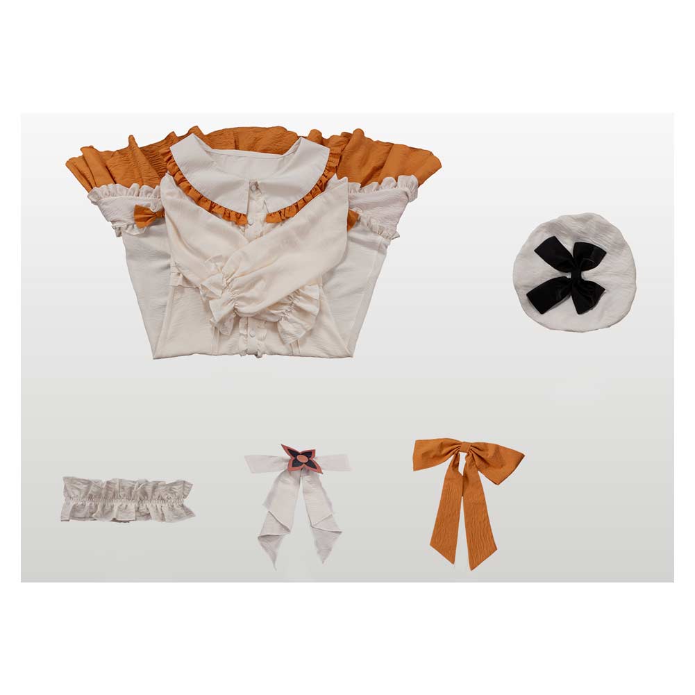 Sandrone beige Kostüm Set Genshin Impact Marionette Cosplay Outfit