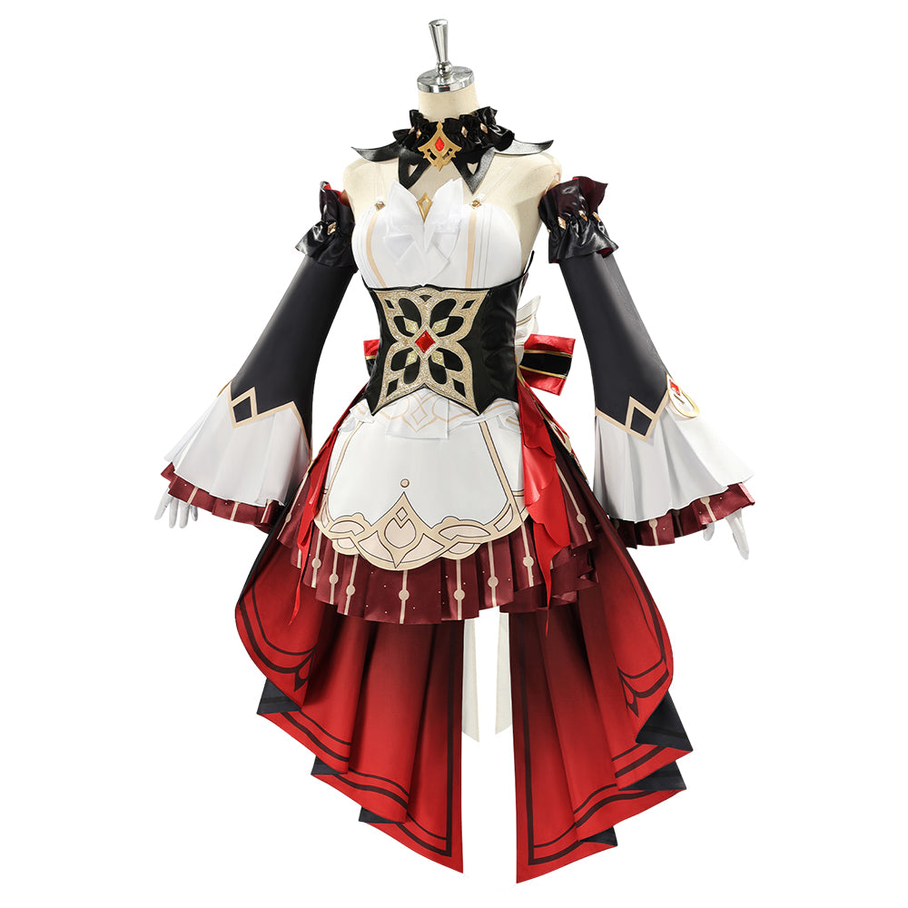 Sandrone rot schwarz Kostüm Set Genshin Impact Sandrone Cosplay Outfit