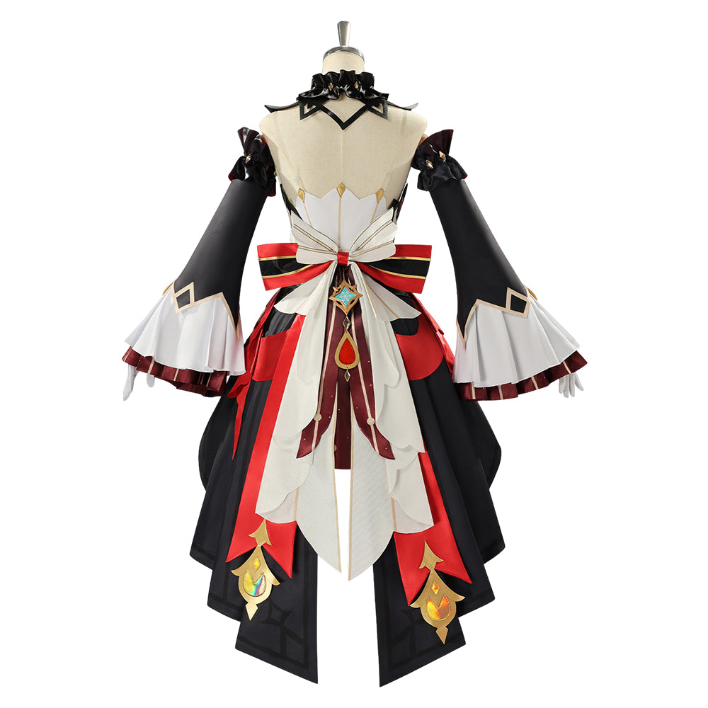 Sandrone rot schwarz Kostüm Set Genshin Impact Sandrone Cosplay Outfit