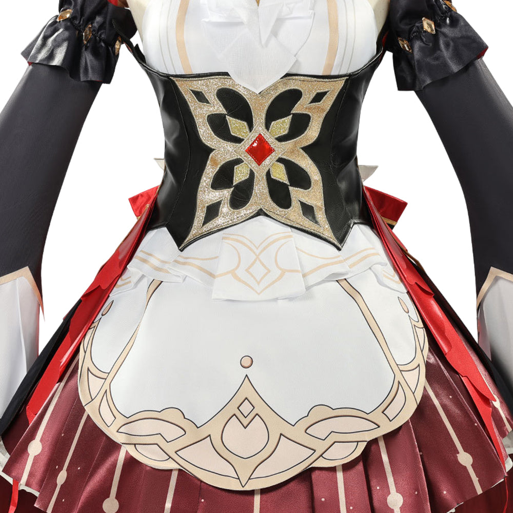 Sandrone rot schwarz Kostüm Set Genshin Impact Sandrone Cosplay Outfit