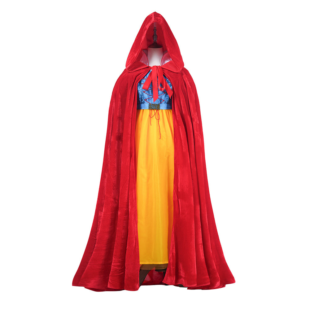 Schneewittchen(2025) Schneewittchen Kleid mit Umhang Cosplay Outfits