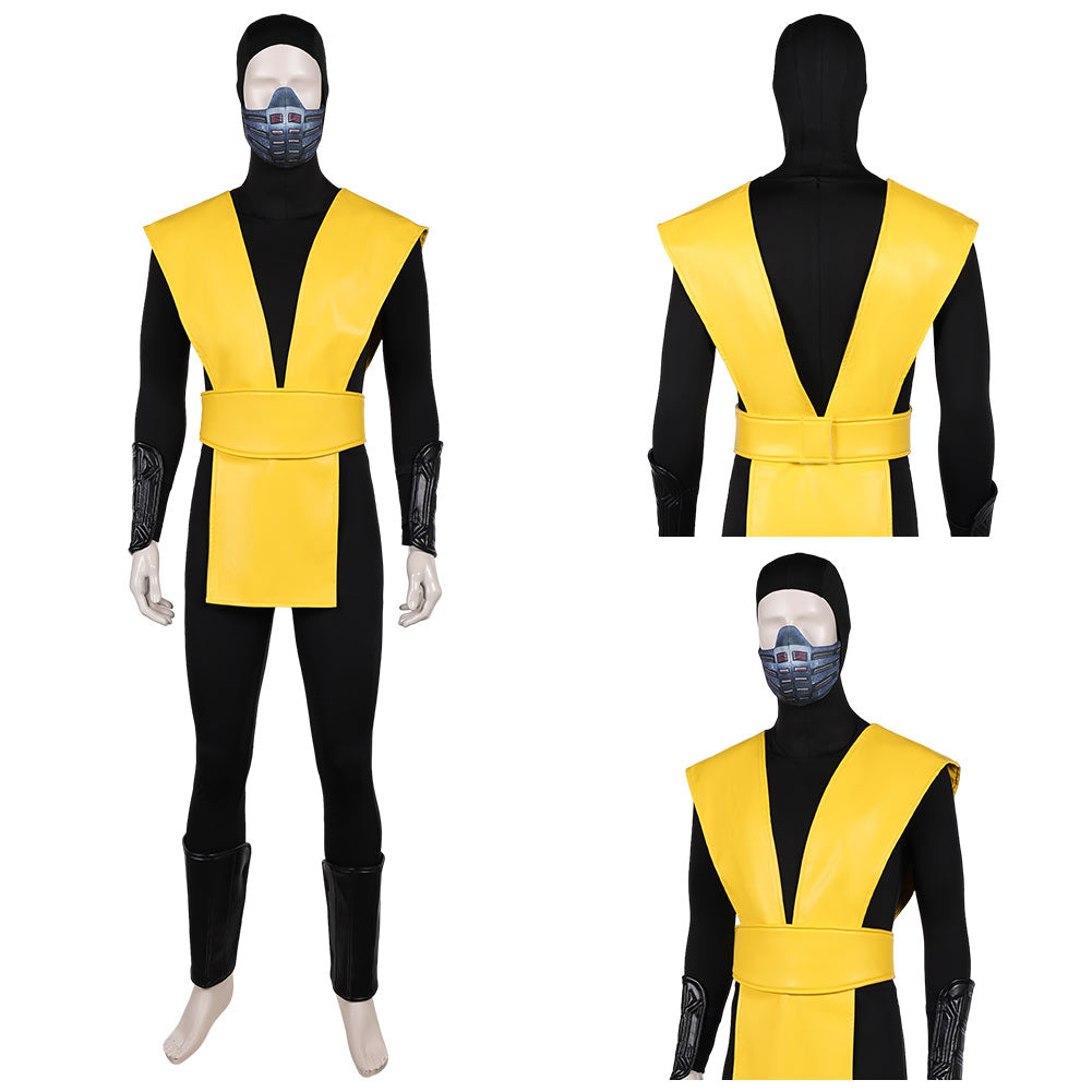 Scorpion Costume Set Mortal Kombat Scorpion Cosplay Outfits