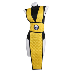 Scorpion gelb Kostüm Set Mortal Kombat Scorpion Cosplay Outfit