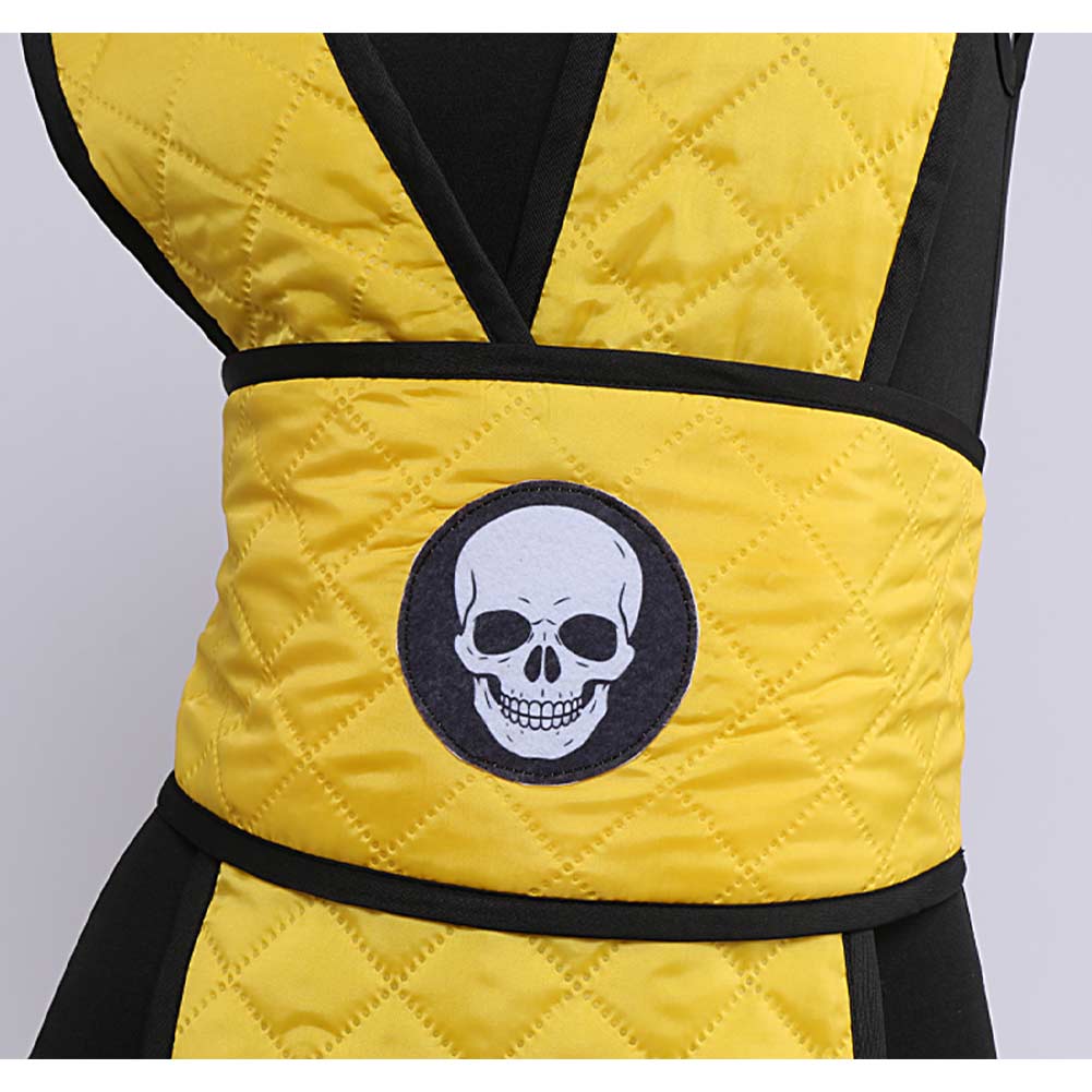 Scorpion gelb Kostüm Set Mortal Kombat Scorpion Cosplay Outfit