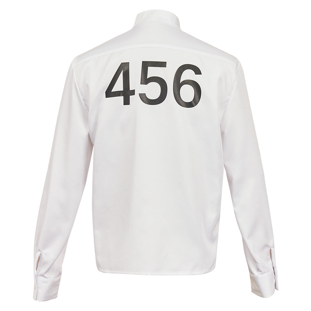 Seong Gi-hun Schwarz Anzug Oberteil Squid Game Cosplay Kostüm