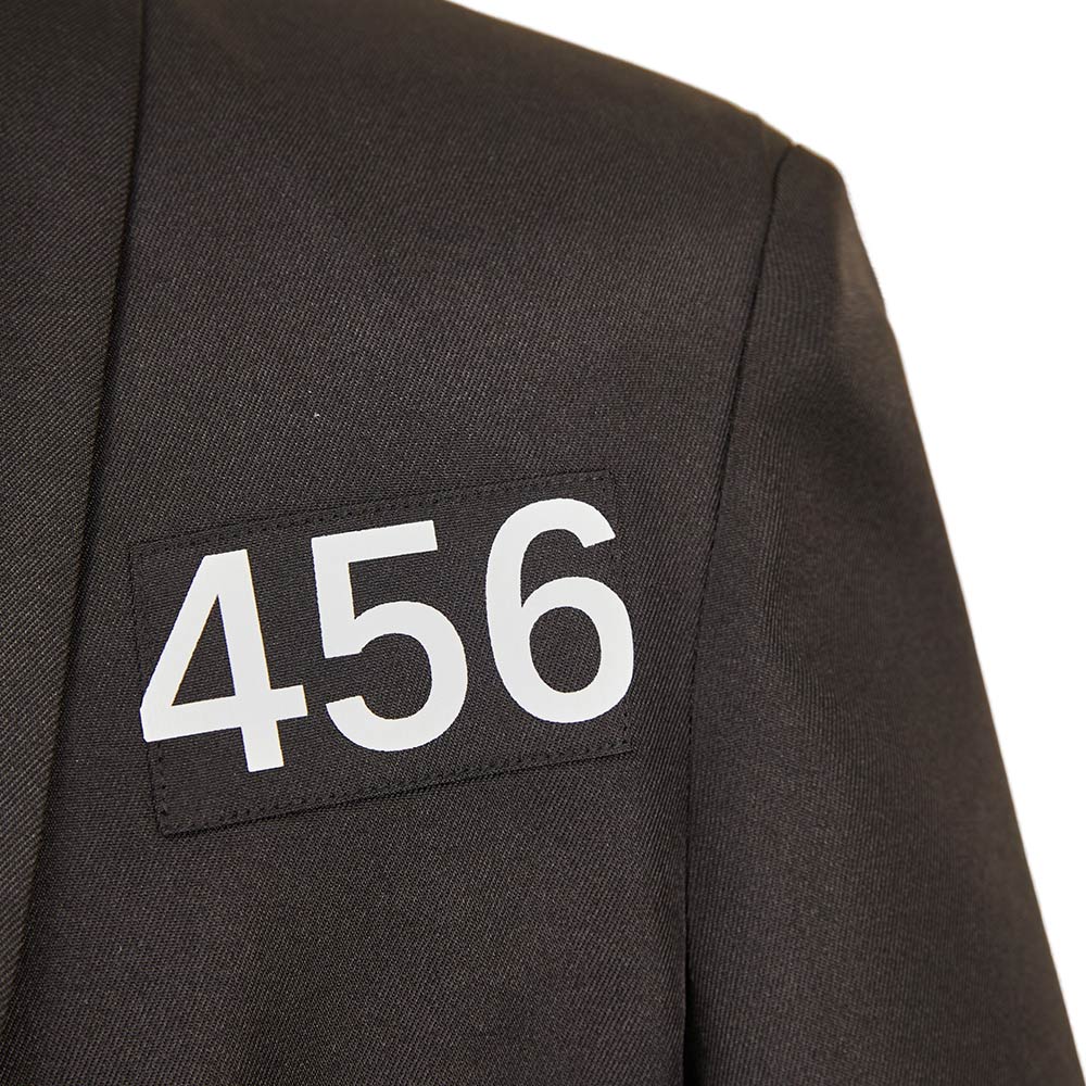 Seong Gi-hun Schwarz Anzug Oberteil Squid Game Cosplay Kostüm