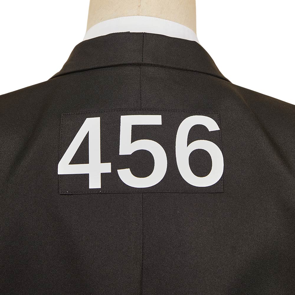 Seong Gi-hun Schwarz Anzug Oberteil Squid Game Cosplay Kostüm