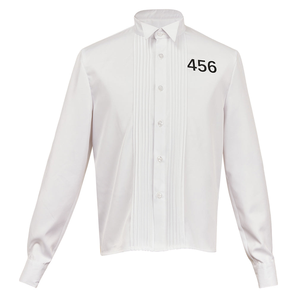 Seong Gi-hun Schwarz Anzug Oberteil Squid Game Cosplay Kostüm