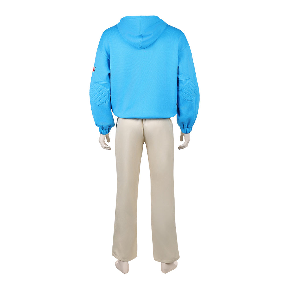 Shin Asakura blau Kostüm Sakamoto Days Shin Cosplay Outfit