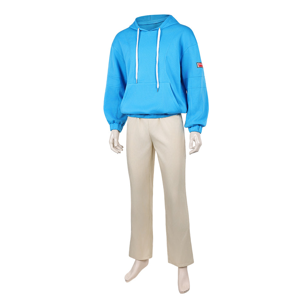 Shin Asakura blau Kostüm Sakamoto Days Shin Cosplay Outfit