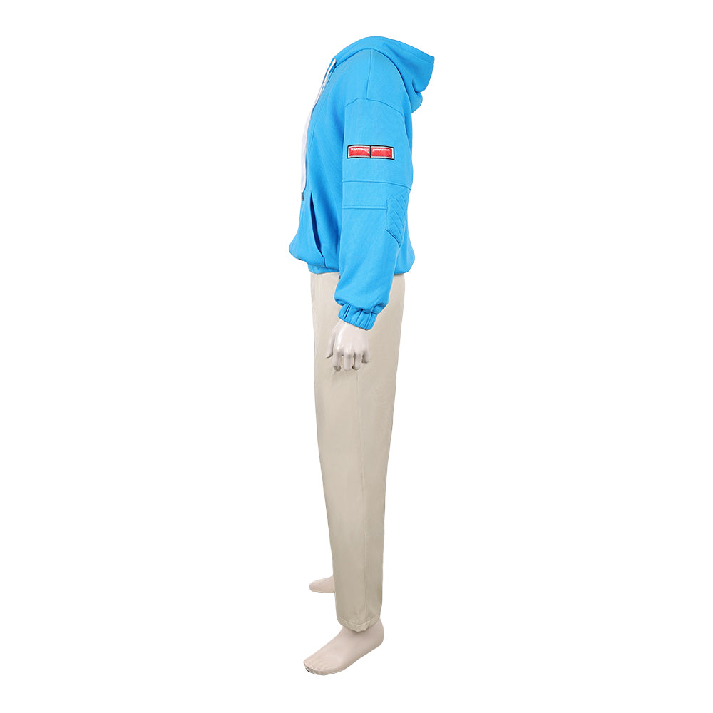 Shin Asakura blau Kostüm Sakamoto Days Shin Cosplay Outfit