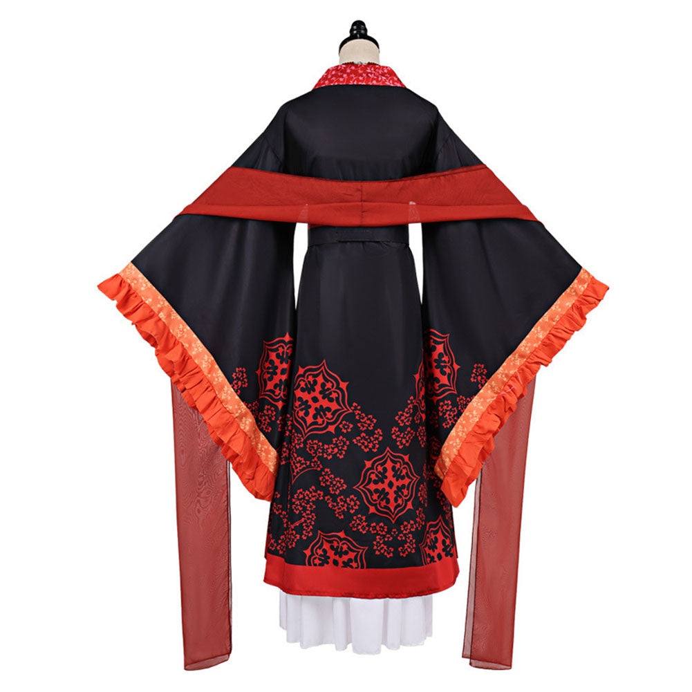 Shu Keigetsu rot Kostüm Set Though I Am an Inept Villainess Shu Keigetsu Cosplay Outfit