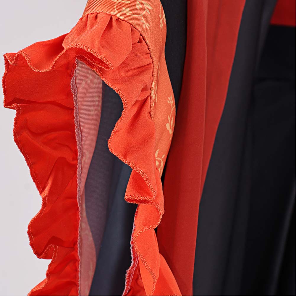 Shu Keigetsu rot Kostüm Set Though I Am an Inept Villainess Shu Keigetsu Cosplay Outfit