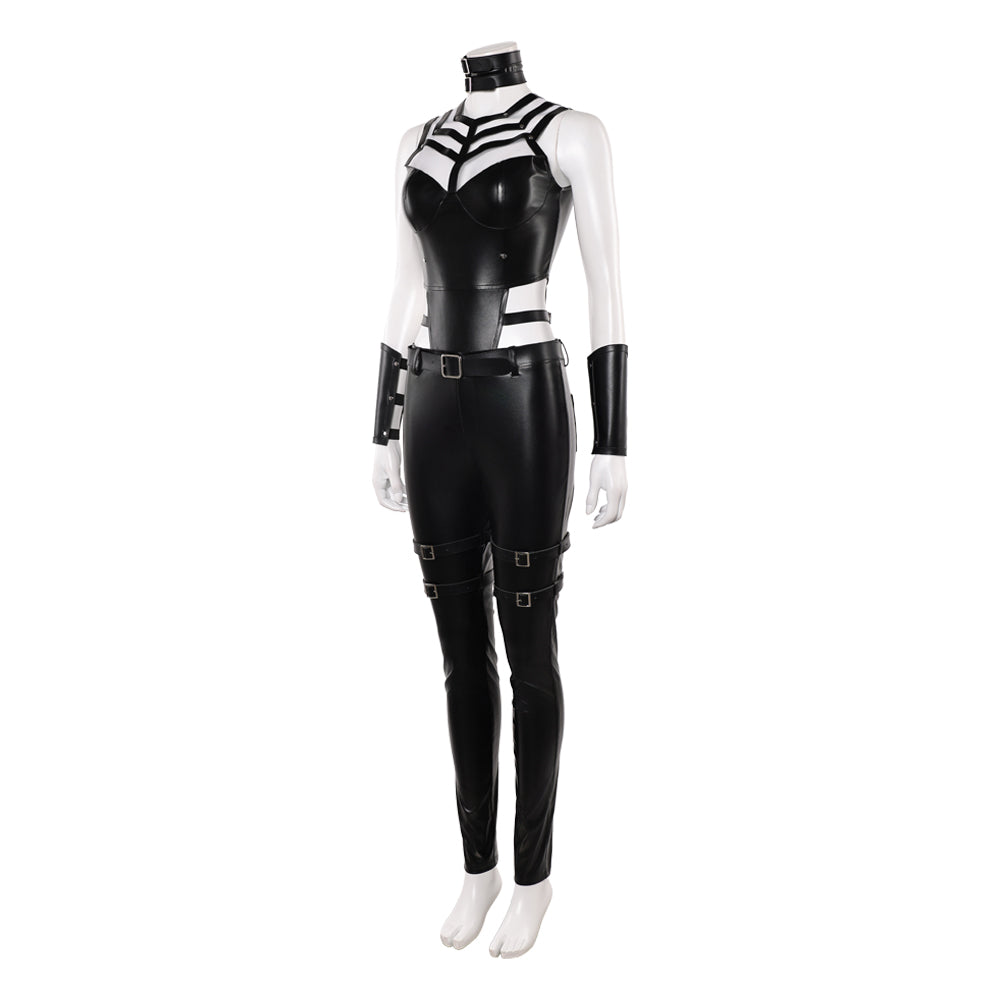 Sindel schwarz Jumpsuit Mortal Kombat Sindel Cosplay Kostüm