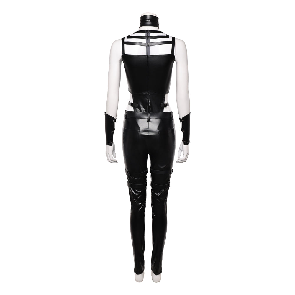 Sindel schwarz Jumpsuit Mortal Kombat Sindel Cosplay Kostüm