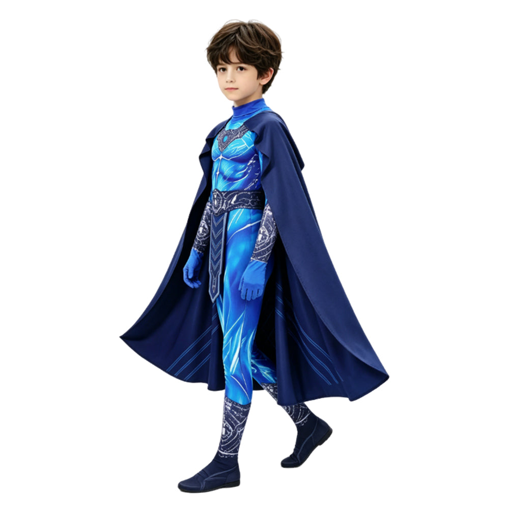 Skeletor blau Kostüm Set Kinder Masters of the Universe Skeletor Cosplay Outfit