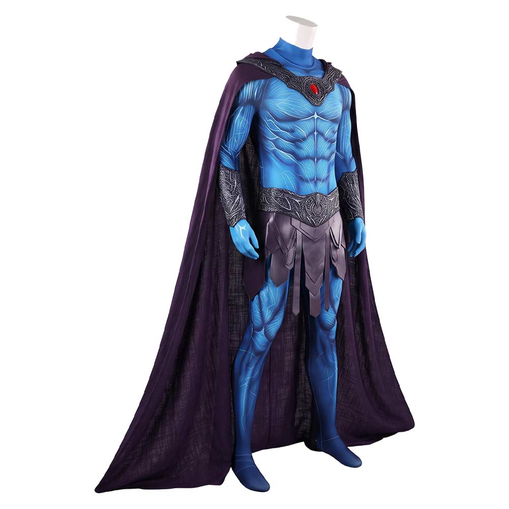 Skeletor blau Kostüm Set Masters of the Universe Skeletor Cosplay Outfit