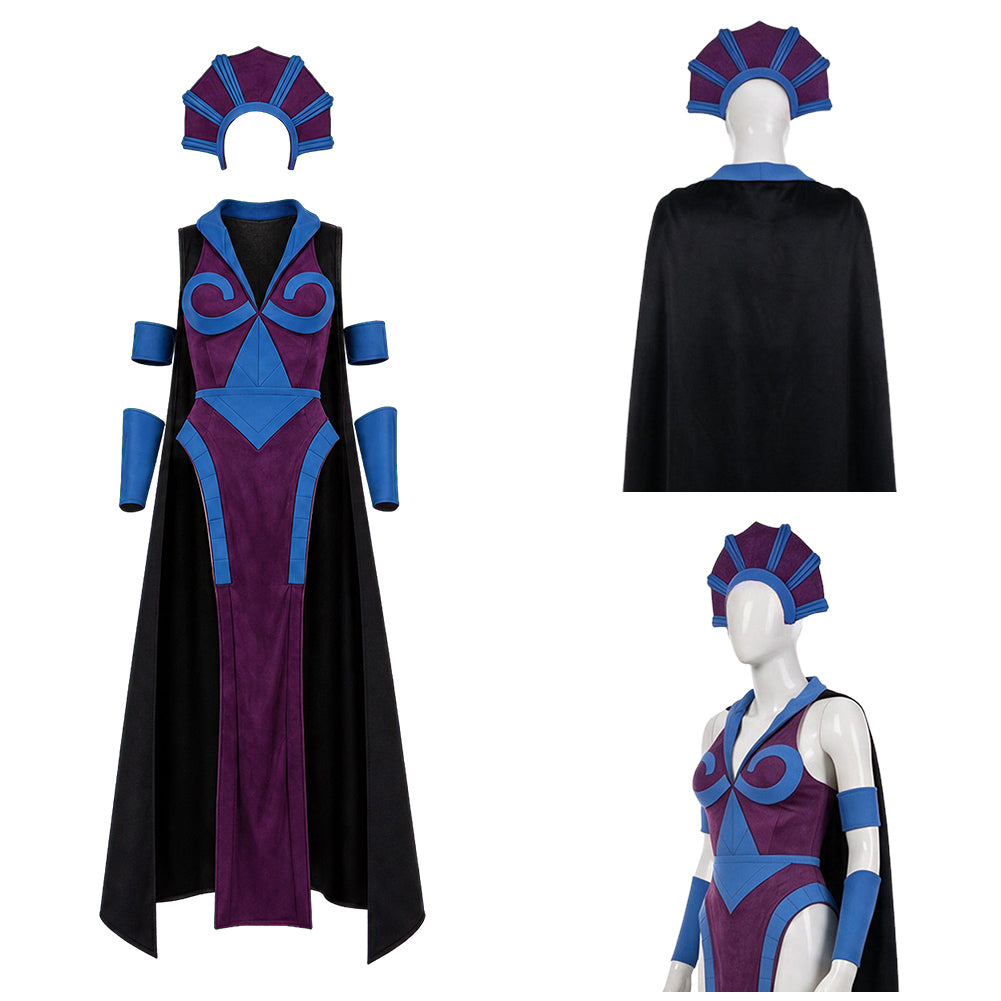 Skeletor lila Kostüm Set Masters of the Universe Skeletor Cosplay Outfit