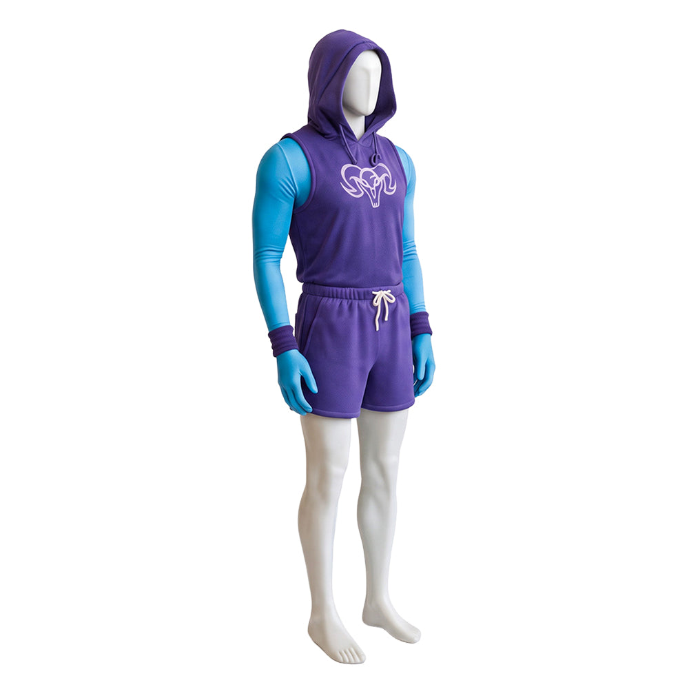 Skeletor lila Kostüm Set Masters of the Universe Skeletor Cosplay Outfit