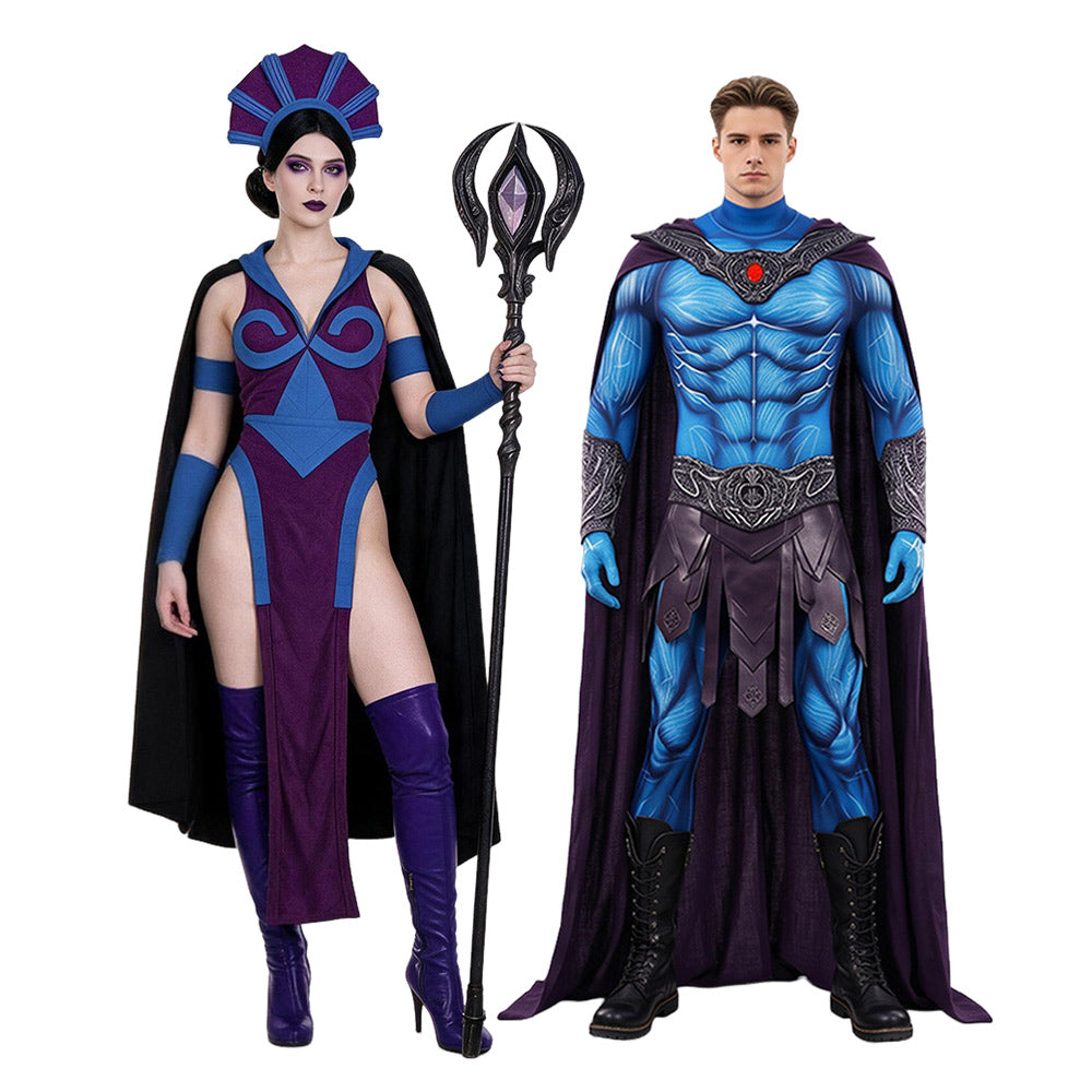 Skeletor lila Kostüm Set Masters of the Universe Skeletor Cosplay Outfit