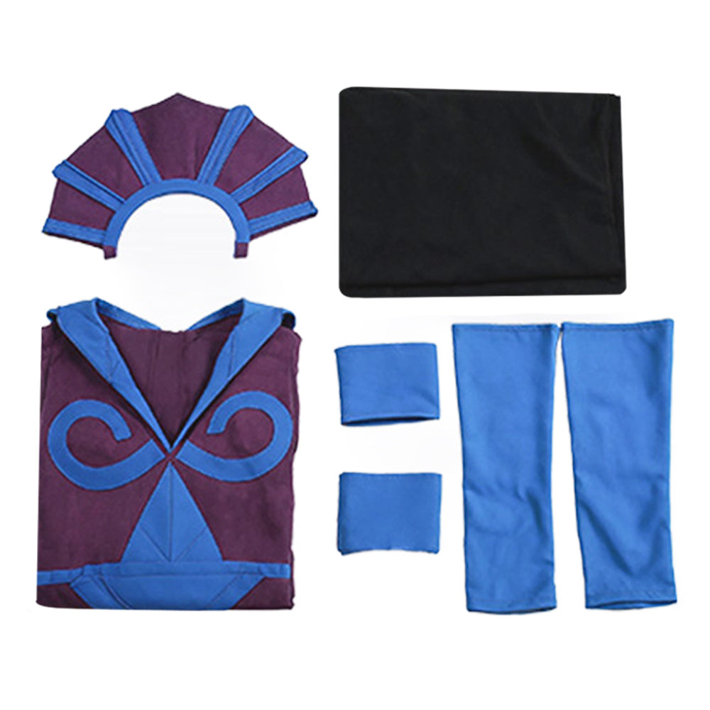 Skeletor lila Kostüm Set Masters of the Universe Skeletor Cosplay Outfit