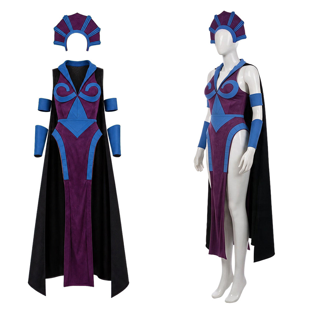 Skeletor lila Kostüm Set Masters of the Universe Skeletor Cosplay Outfit
