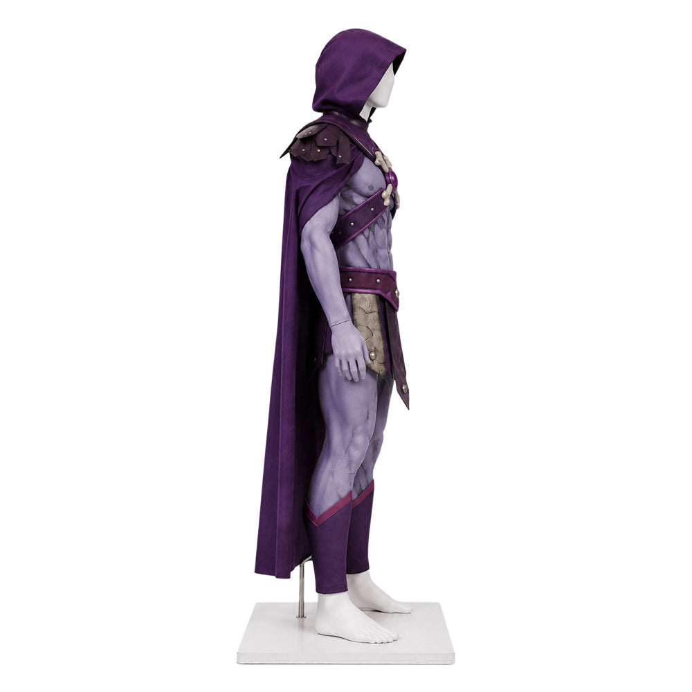 Skeletor​ lila Kostüm Set Masters of the Universe Skeletor Cosplay Outfit 