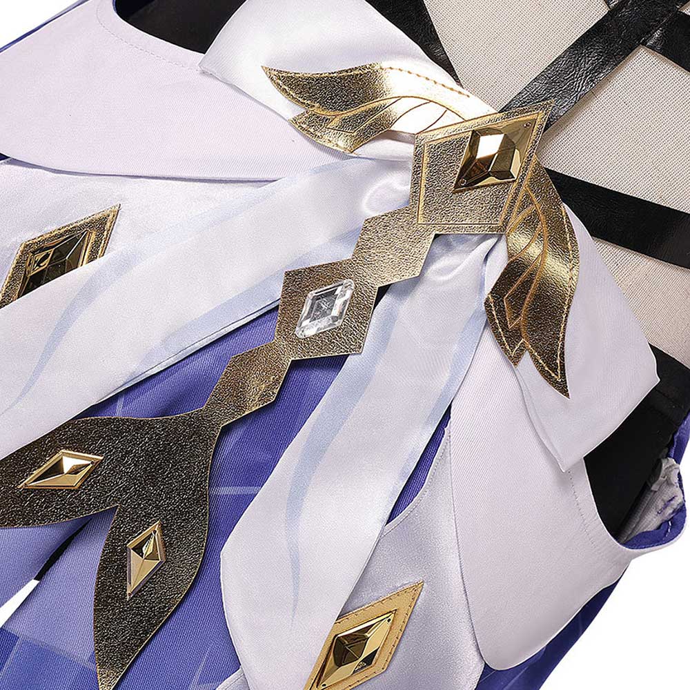 Skirk weiß blau Kostüm Set Genshin Impact Skirk Cosplay Outfit