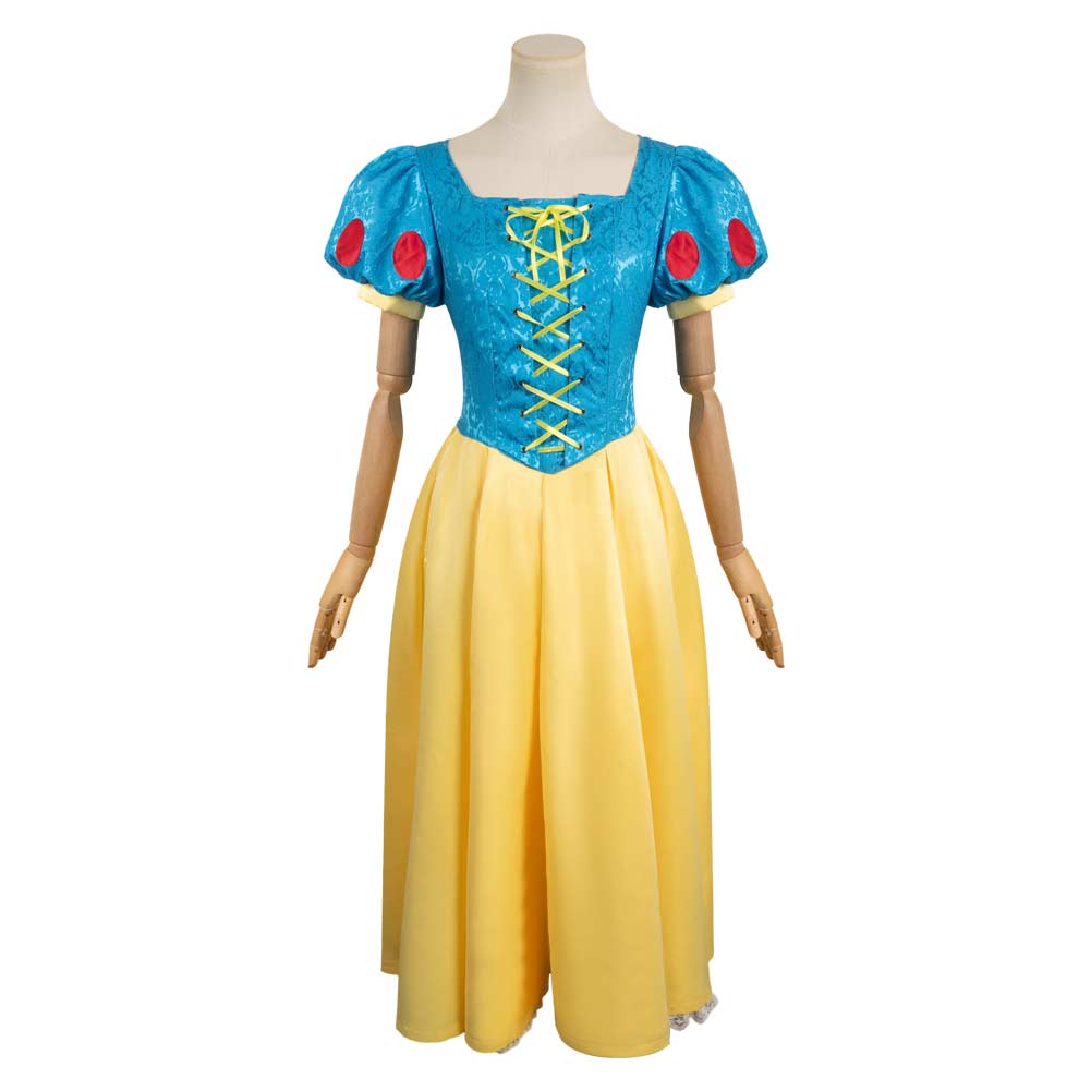 Snow White Damen Cosplay Kostüm Set Schneewittchen Halloween Karneval Outfits 