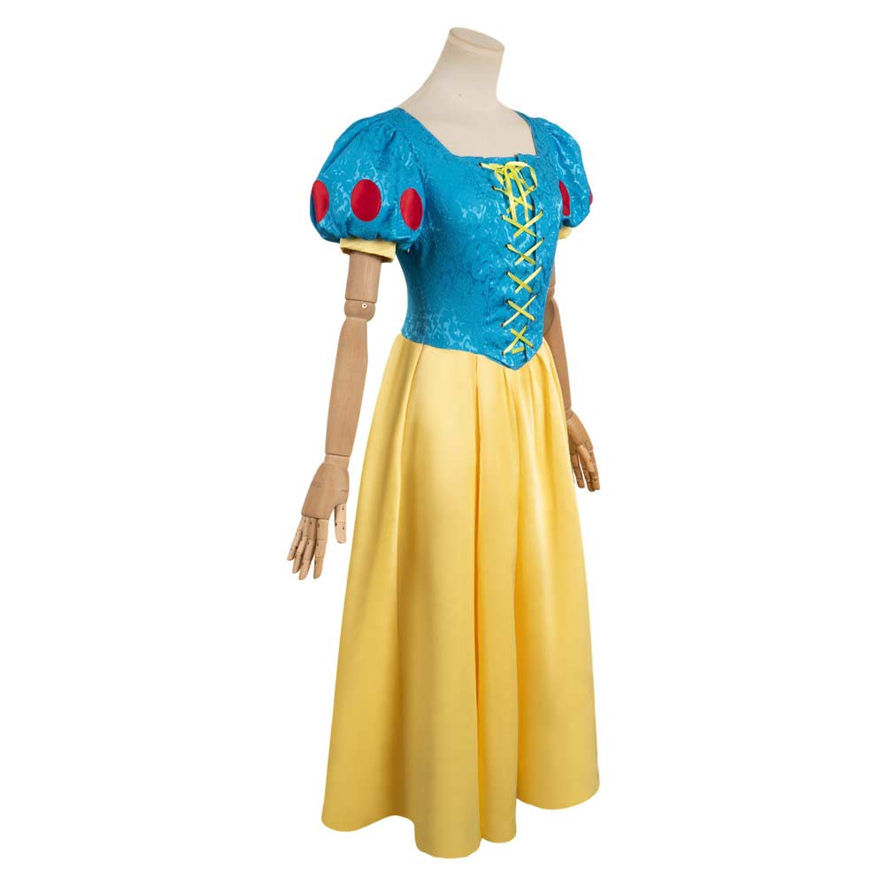 Snow White Damen Cosplay Kostüm Set Schneewittchen Halloween Karneval Outfits 