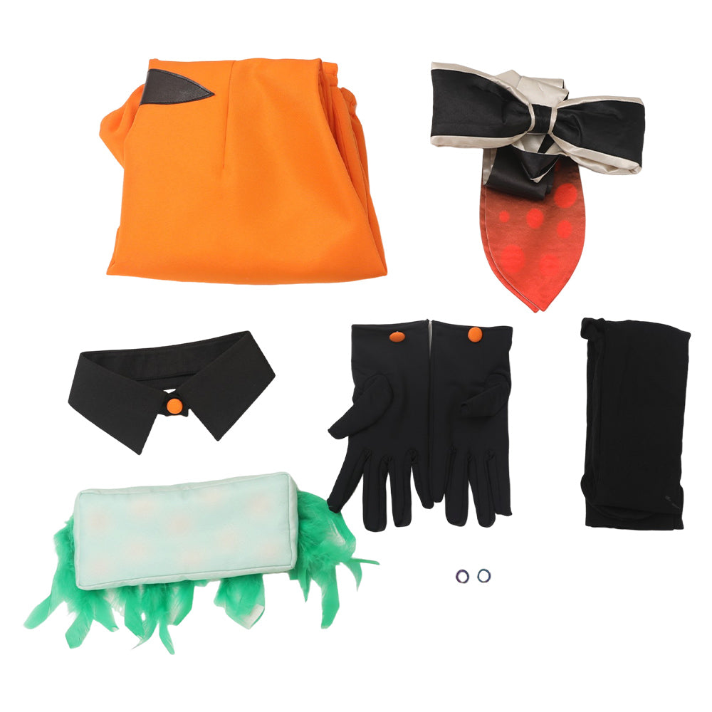 Splatoon Callie orange Cosplay Kostüm Halloween Karneval Jumpsuit