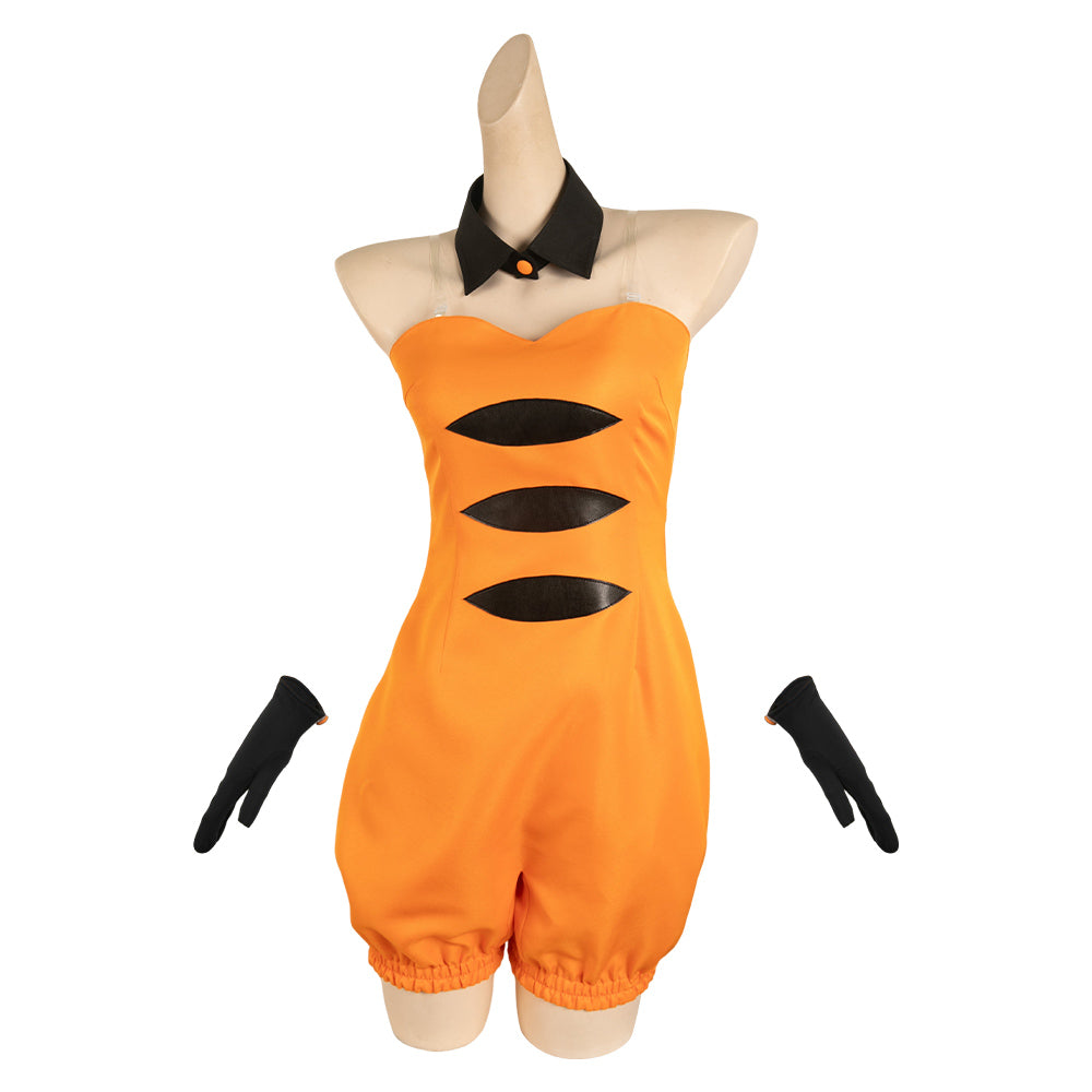 Splatoon Callie orange Cosplay Kostüm Halloween Karneval Jumpsuit