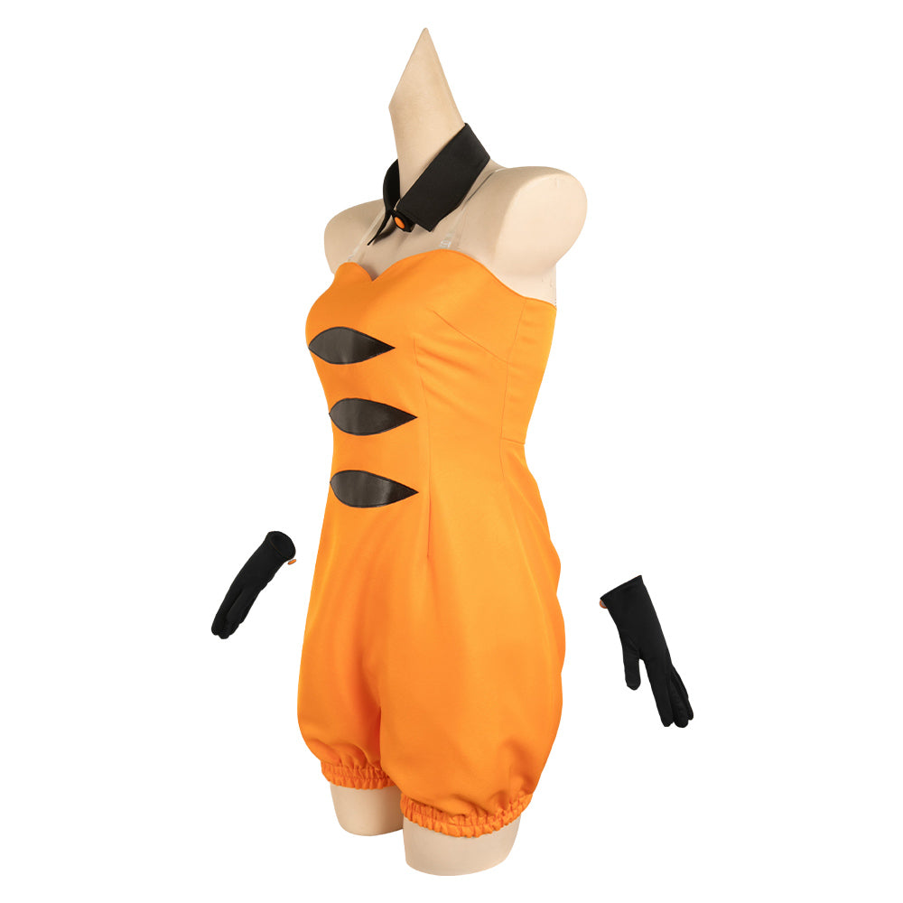 Splatoon Callie orange Cosplay Kostüm Halloween Karneval Jumpsuit