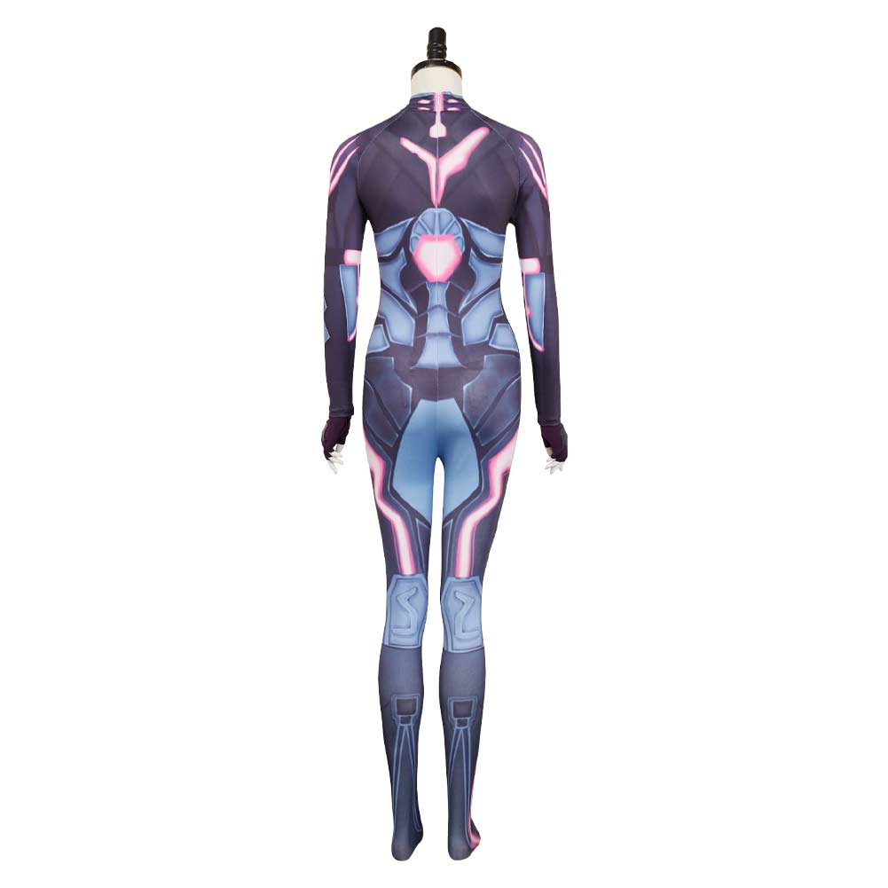 Split Fiction Mio lila Jumpsuit Cosplay Outfits