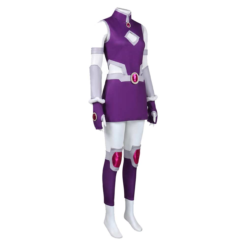 Starfire lila Kostüm Set Teen Titans Starfire Cosplay Outfit 