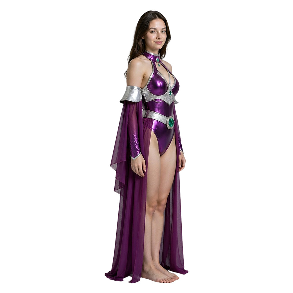 Starfire lila Kostüm Set Teen Titans Starfire Cosplay Outfit