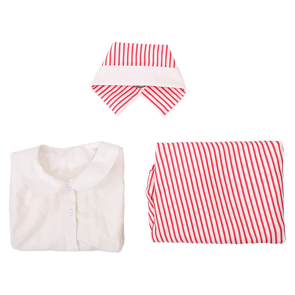 Stranger Things Nancy Wheeler rosa Kleid Cosplay Outfit