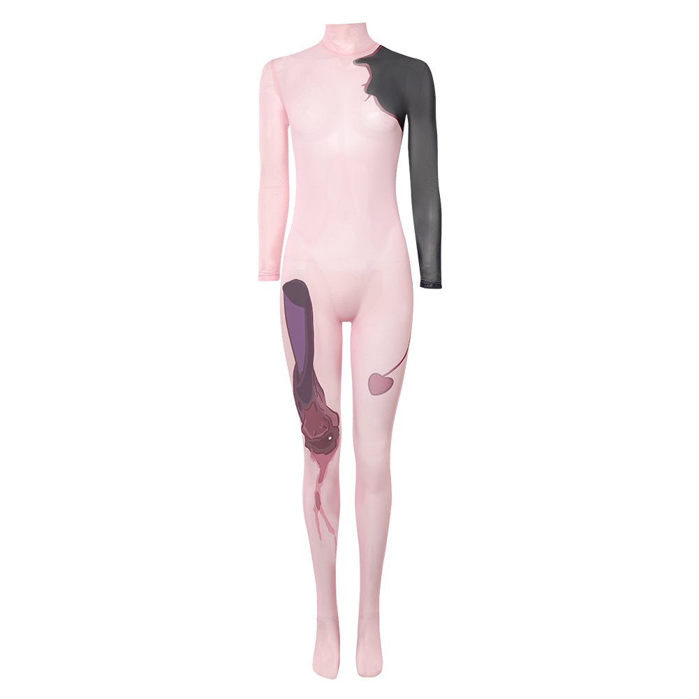 Sua beige Jumpsuit Alien Stage Sua Overall Cosplay Outfit