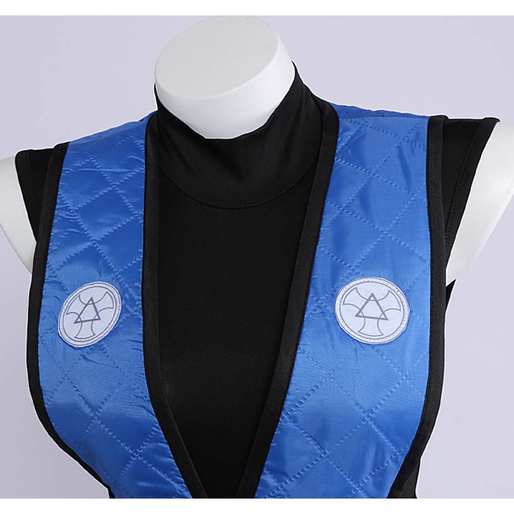 Sub-Zero blau Kostüm Set Mortal Kombat Sub-Zero Cosplay Outfit