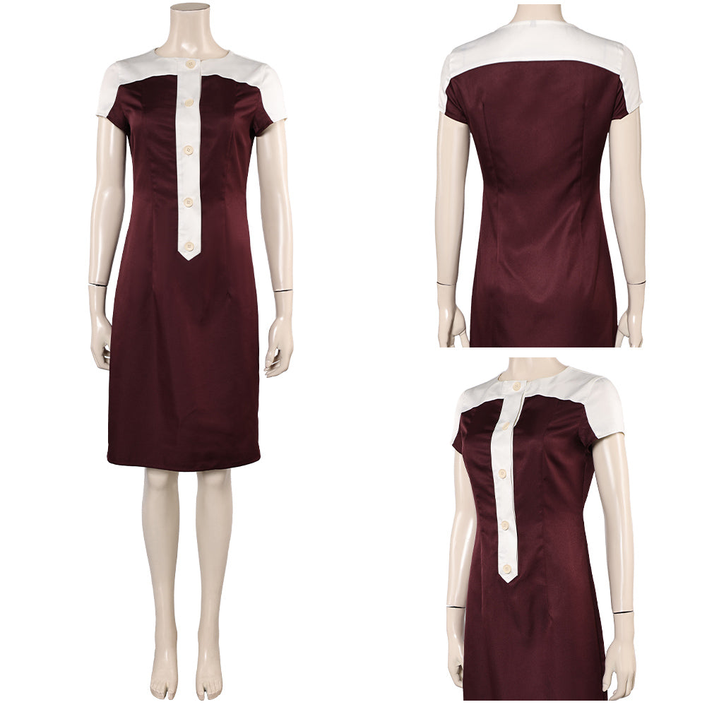 Sue Storm braun Kleid The Fantastic Four: First Steps Invisible Woman Cosplay Outfits