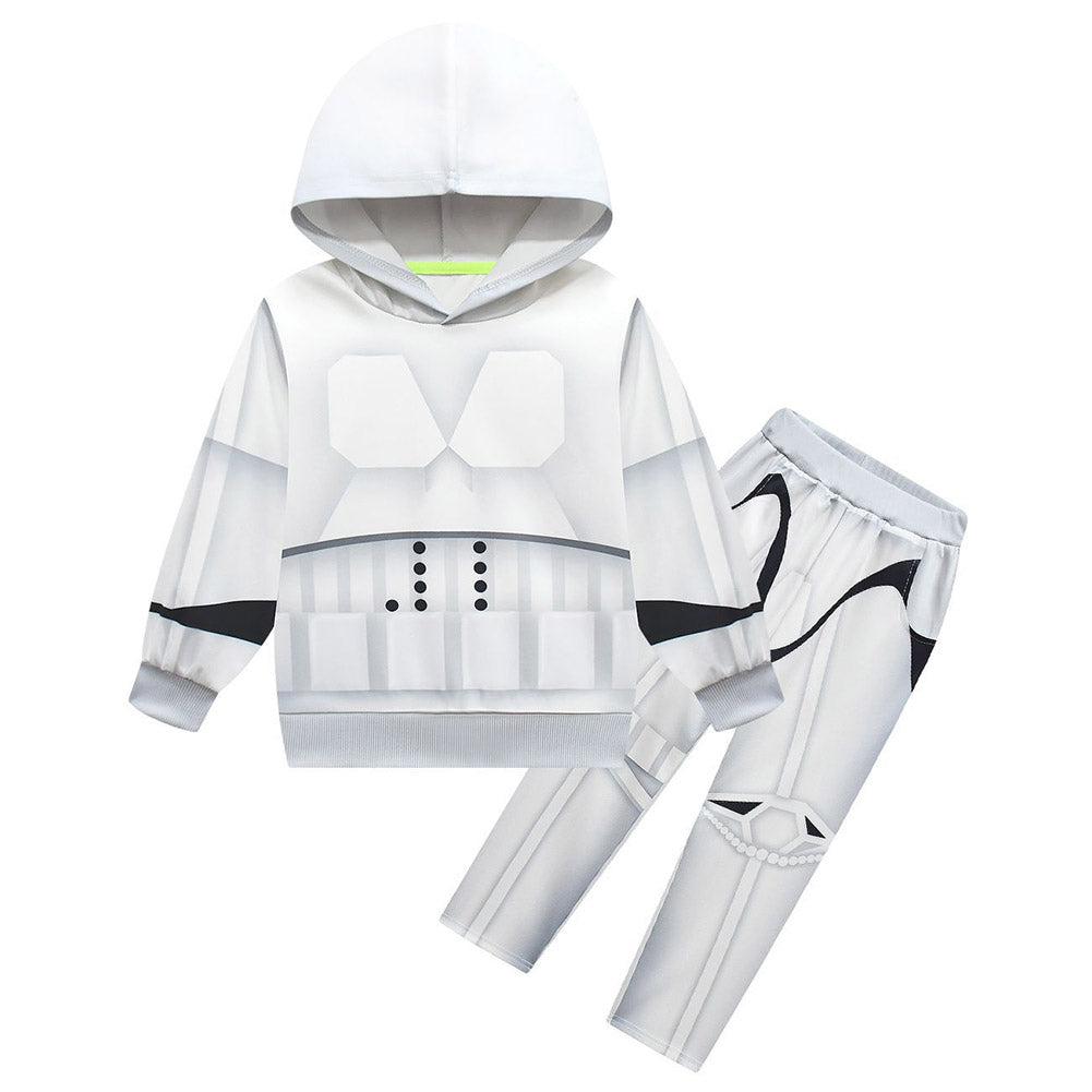 SW Kinder Imperial Stormtrooper Cosplay Hoodie 3D Druck Hooded Sweatshirt Pullover