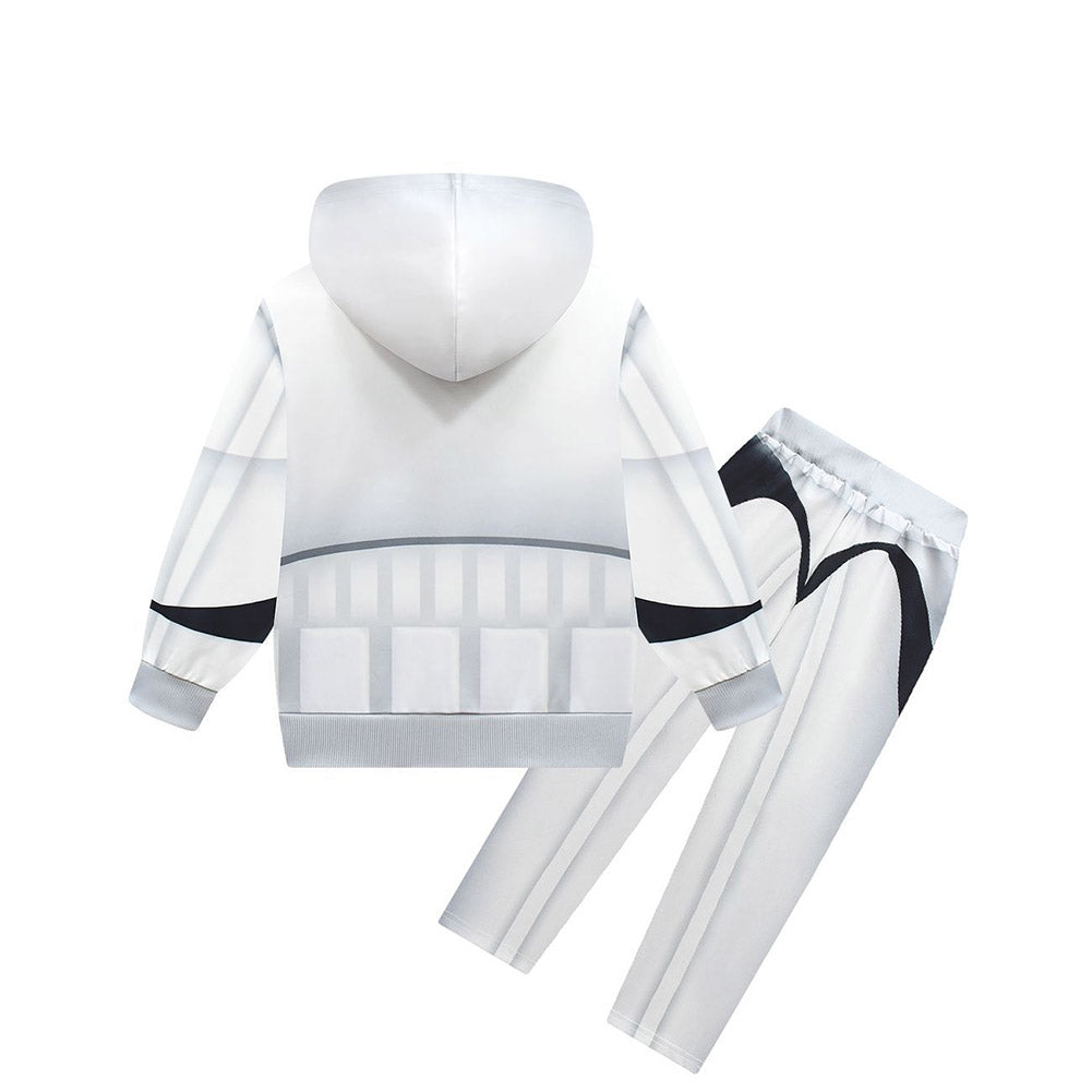 SW Kinder Imperial Stormtrooper Cosplay Hoodie 3D Druck Hooded Sweatshirt Pullover