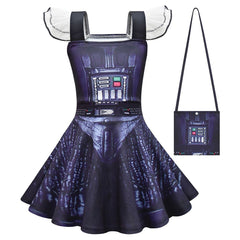 SW Kinder Mädchen Kleid Jedi Cosplay Kostüm Outfits Halloween Karneval Anzug